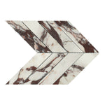 Calacatta Viola Marble 2x8 Chevron Honed Mosaic Tile - TILE & MOSAIC DEPOT