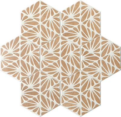 Cesello Chamotte Terracreta 8.5x10 Hexagon Porcelain Tile - TILE & MOSAIC DEPOT