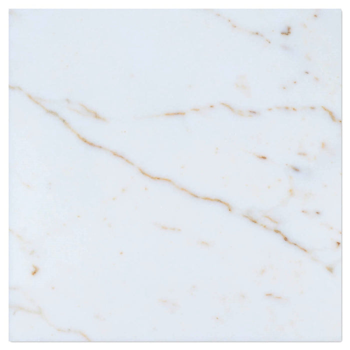Afyon White Sugar Marble 18x18 Polished Tile - TILE & MOSAIC DEPOT