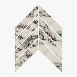 Calacatta Viola Marble 2x8 Chevron Polished Mosaic Tile - TILE & MOSAIC DEPOT