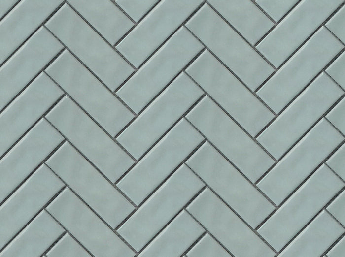 Jade Glazed Herringbone Porcelain Mosaic Tile - TILE & MOSAIC DEPOT
