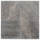 Silver Travertine 18x18 Tumbled Tile - TILE AND MOSAIC DEPOT