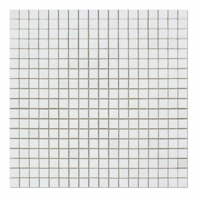 Thassos White Marble 5/8x5/8 Honed Mosaic Tile - TILE & MOSAIC DEPOT