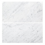 White Carrara Marble 12x24 Polished Tile - TILE AND MOSAIC DEPOT