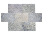 Silver Travertine 3 cm 16x24 Tumbled Paver - TILE & MOSAIC DEPOT