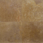 Noce Travertine 6x6 Filled Honed Straight Edge Tile - TILE & MOSAIC DEPOT