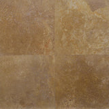 Noce Travertine 6x6 Filled Honed Straight Edge Tile - TILE & MOSAIC DEPOT