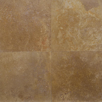 Noce Travertine 6x6 Filled Honed Straight Edge Tile - TILE & MOSAIC DEPOT