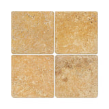 Gold Travertine 12x12 Tumbled Tile - TILE & MOSAIC DEPOT