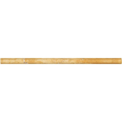 Gold Travertine 1/2x12 Honed Liner - TILE & MOSAIC DEPOT