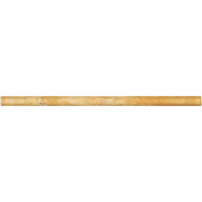 Gold Travertine 1/2x12 Honed Liner - TILE & MOSAIC DEPOT