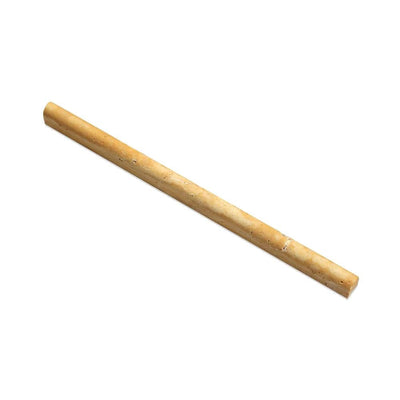 Gold Travertine 1/2x12 Honed Liner - TILE & MOSAIC DEPOT