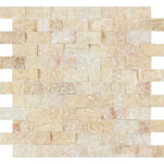 Honey Onyx 1x2 Split Face Mosaic Tile - TILE & MOSAIC DEPOT