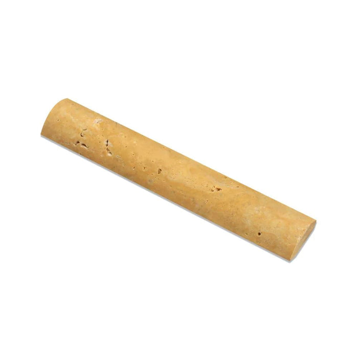 Gold Travertine 1x6 Honed Quarter Round Trim - TILE & MOSAIC DEPOT