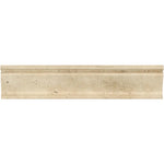 Ivory Travertine 2 1/2 x 12 Honed Crown Molding - TILE & MOSAIC DEPOT