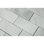 Bianco Caldo Mugla White 2x4 Polished Mosaic Tile - TILE & MOSAIC DEPOT