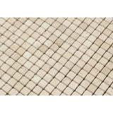 Ivory Travertine 5/8x5/8 Tumbled Mosaic Tile - TILE & MOSAIC DEPOT
