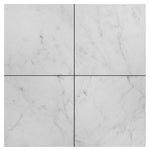 White Carrara Marble 6x6 Polished Tile - TILE & MOSAIC DEPOT