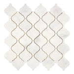 Afyon White Marble 3" Lantern Polished Mosaic Tile - TILE & MOSAIC DEPOT