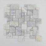 Bianco Caldo Mugla White Micro Mini Pattern Polished Mosaic Tile - TILE & MOSAIC DEPOT