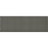 Charcoal Grey 4x12 Glossy Ceramic Wall Tile (CLEARANCE) - TILE & MOSAIC DEPOT
