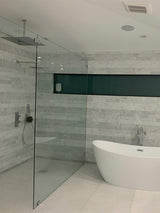 Artistic Etched 3x12 ALLIGATOR CARRARA Bianco Carrara Mosaic Tile - TILE & MOSAIC DEPOT