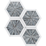 MICRONESIA KEPIROHI Blue Dolomite Marble Mosaic Tile - TILE & MOSAIC DEPOT