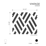 Geometro Missoni Vintage Recycled Glass Mosaic Tile - TILE & MOSAIC DEPOT