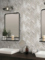 Savannah Dixon Park Wooden Gray Mosaic Tile - TILE & MOSAIC DEPOT
