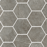 Unicom Evostone Natural Hexagon Ceramic Mosaic Tile - TILE & MOSAIC DEPOT