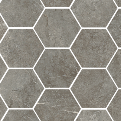 Unicom Evostone Natural Hexagon Ceramic Mosaic Tile - TILE & MOSAIC DEPOT
