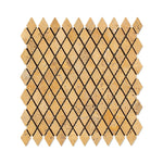 Gold Travertine 1x2 Diamond Tumbled Mosaic Tile - TILE & MOSAIC DEPOT