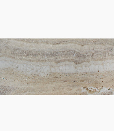 Malibu (Cream Silver) Travertine 3cm 6x12 Tumbled Paver - TILE & MOSAIC DEPOT