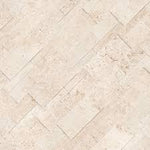 Ivory Travertine 9x24 XL Rockmount Split Face Stacked Stone Ledger Panel - TILE & MOSAIC DEPOT