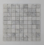 White Carrara Marble 1 1/8" x1 1/8" Polished Mosaic Tile (Clearance) - TILE & MOSAIC DEPOT