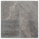 Silver Travertine 18x18 Tumbled Tile - TILE AND MOSAIC DEPOT