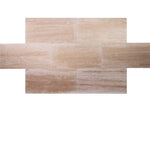 Ivory Travertine Vein Cut 12x24 Polished Tile - TILE AND MOSAIC DEPOT