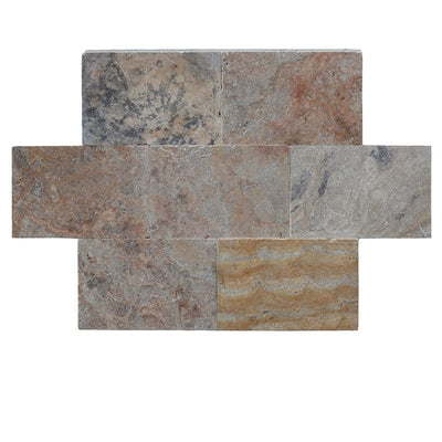 Scabos Travertine 16x24 3cm Tumbled Paver - TILE AND MOSAIC DEPOT