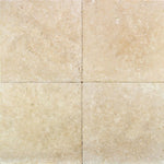 Ivory Travertine 16x16 Paver Tumbled - TILE AND MOSAIC DEPOT