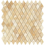 Honey Onyx Polished 1x2 Diamond Mosaic Tile - TILE & MOSAIC DEPOT
