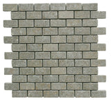 Seagrass Limestone 1x2 Tumbled Mosaic Tile - TILE AND MOSAIC DEPOT