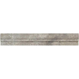 Silver Travertine 2x12 1 Step Chairrail - TILE & MOSAIC DEPOT