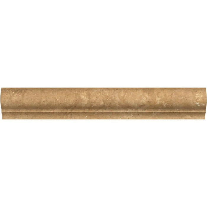 Noce Travertine 2 x 3 x 12 Honed Corner Ogee Trim - TILE & MOSAIC DEPOT