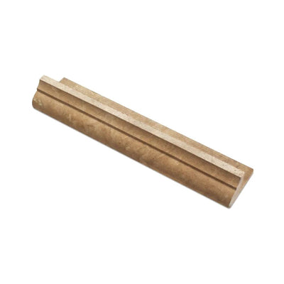 Noce Travertine 2 x 3 x 12 Honed Corner Ogee Trim - TILE & MOSAIC DEPOT