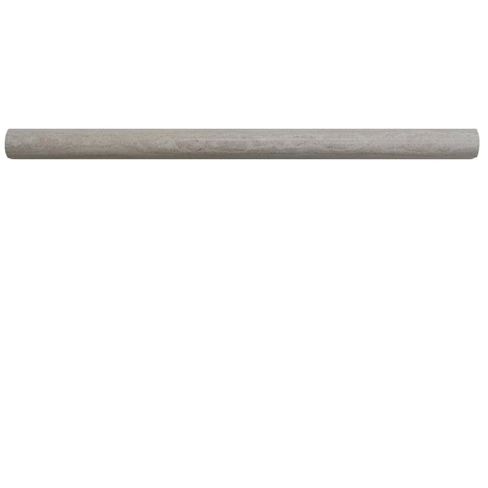 Haisa Light (White Oak) Marble 1x12 Polished Bullnose Liner - TILE AND MOSAIC DEPOT