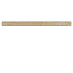 Ivory Travertine 1x12 Bullnose Liner - TILE AND MOSAIC DEPOT