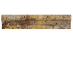 Scabos Travertine 2 1/2x12 Ogee 1 Step Liner - TILE & MOSAIC DEPOT