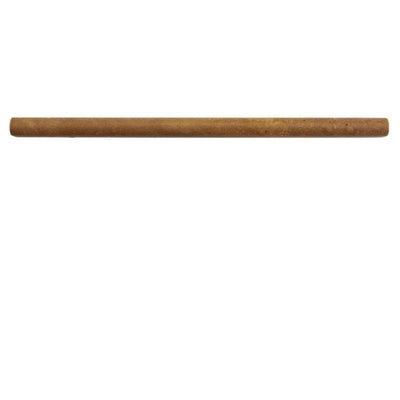Noce Travertine 1/2x12 Honed Pencil Liner - TILE & MOSAIC DEPOT