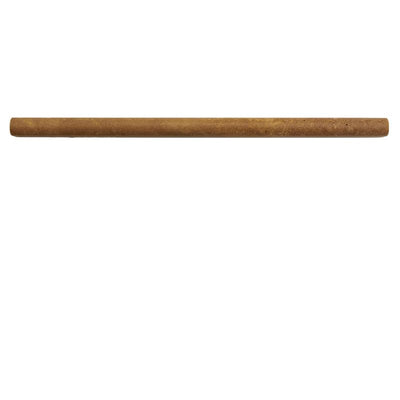 Noce Travertine 3/4X12 Pencil Liner - TILE AND MOSAIC DEPOT