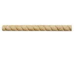 Ivory Travertine 1x12 Rope Design Liner - TILE AND MOSAIC DEPOT